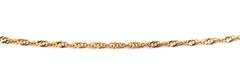 14kt Rose gold rope link anklet