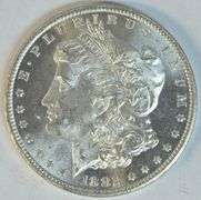 Real flashy Prooflike Choice BU 1882-CC Morgan Silver Dollar