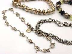 Group lot of 7 Vintage 925 sterling silver bracelets