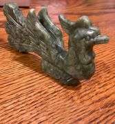Hand-Carved Jade Phoenix Natural Stone