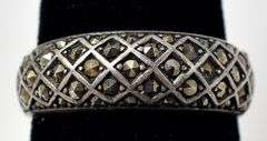 Marcasite Band Ring in Sterling Silver