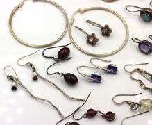 Group lot of Vintage 925 sterling silver earrings