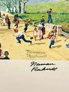 Exclusive Signed Norman Rockwell Offset Lithograph "School's Out"