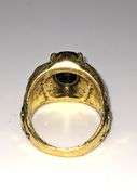 Men's 14 Kt Yellow Gold Plate 3.5 Ct Lab Simulated Diamond Ring