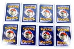 8 Pokémon 1st Edition 1999 Trade Cards