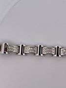 BRAND NEW men's certified heavy 14k white gold diamond bracelet