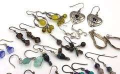 Group lot of Vintage 925 sterling silver earrings