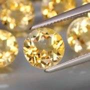 Ravishing 12.59ct top golden eye clean Citrine set