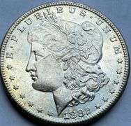 1882 S Frosty White BU Morgan Dollar