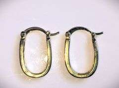 Sparkling 14 Kt Gold Plated Princess Cut Lab Simulated Diamond Earrings