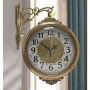 European Dual-Face Industrial Rotating Wall Clock