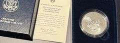 2011 W Unc Silver Eagle With Box Paper.