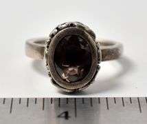 Smokey Quartz Ring in Sterling Silver