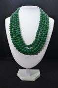 Beautiful 907.5 Cttw Genuine Jade 4 Strand Necklace