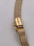 14K YELLOW GOLD CHEVRON MESH NECKLACE