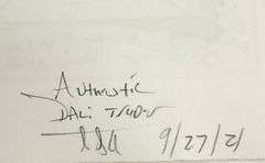 Highly Collectible Salvador Dali Signed Etching from La Vida es Sueño, 1975