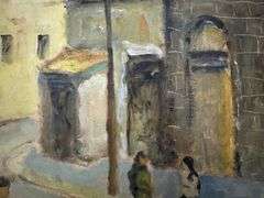 Collectible oil on canvas by Albert Goldman (1922-2011)