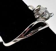 Clear Marquise Cut CZ Band Ring in sterling Silver