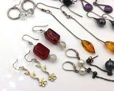 Group lot of vintage 925 sterling silver earrings