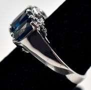 Blue Gemstone Ring in Sterling Silver