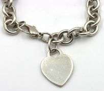 Tiffany & Co bracelet with heart shaped charm