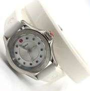 Michele Cape wrap leather quartz watch