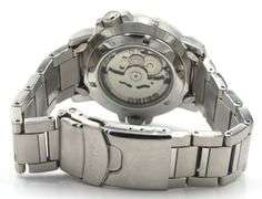 Seiko sport black dial automatic watch