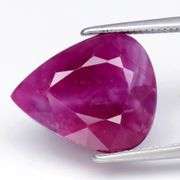 Substantial size and color in this 11.27ct Mozambique Ruby!