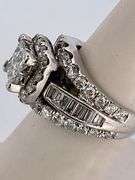 CERTIFIED 14K WHITE GOLD DIAMOND RING
