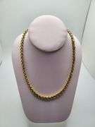 Finest Italian hand made  16", 14k gold necklace