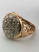 MEN'S CERTIFIED 14K YELLOW GOLD DIAMOND RING