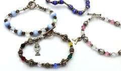 Group lot of 6 vintage 925 sterling silver bracelets