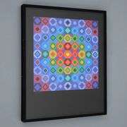 Highly Collectible Victor Vasarely Signed Screenprint 'Folkokta', 1974