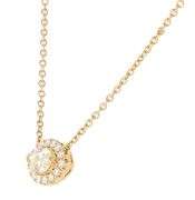 New 1.32ctw Marquise and Round Diamond Frame Pendant Necklace in 14K