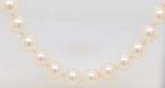 Elegant 6-6.5mm White Fresh Water Pearl Necklace