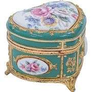 Heart-Shaped Musical Jewelry Trinket Box