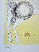 Exclusive Salvador Dali Pencil Signed Limited Edition Etching and Color Stencil from 'Twelve Tribes 