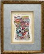 Exclusive Charles Fazzino Signed Limited Edition 3D Mixed Media 'Up Madison, Down 5th'