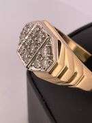 MEN'S CERTIFIED 14K YELLOW GOLD DIAMOND RING