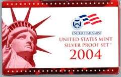 2004 Silver US Proof Set in Box with CoA
