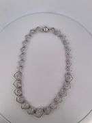 CERTIFIED BRAND NEW 18K WHITE GOLD DIAMOND HEART NECKLACE