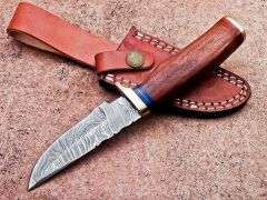 New Custom Handmade Damascus Knife With Sheath