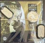2 2012 Proof Silver Dollar Infantry Soldier Sets With Tags