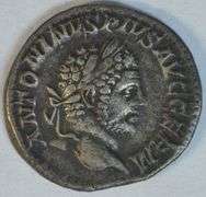 Original Caracalla Roman silver Denarius, 198-217 AD