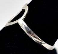 Open Face Heart Ring in Sterling Silver