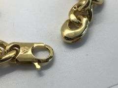 14K Yellow Gold Vintage Cuban Link Bracelet