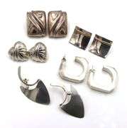 5 Pairs of 925 sterling silver earrings