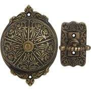 Victorian-Style Solid Brass Twist Doorbell Chime