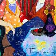At the Port by Tarkay (1935-2012)