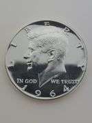 1964 Accent Hair Variety Proof Kennedy Half Dollar